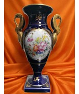 Old Paris French Sevres Style Cobalt Amphora Vase Porcelain Swans Handle... - $5,226.30 MXN