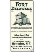 NARROWSBURG, NEW YORK/NY, Fort Delaware Brochure/Map - £7.83 GBP