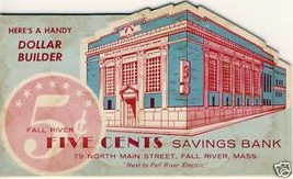 Fall River, MASS/MA,FR Five Cents,Dime/Quarter Saver - £7.86 GBP