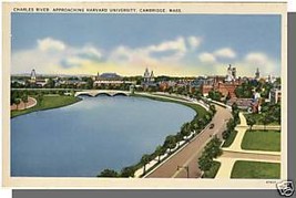 Nice CAMBRIDGE, MASS/MA POSTCARD, Harvard/Charles River - $4.50
