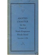 NORTH KINGSTOWN, RHODE ISLAND/RI, 1954 Adopted Charter - $137.33 MXN