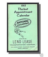 1963 LAND LEASE TRANSPORTATION C0 CALENDAR, Omaha, NE - $9.60 CAD