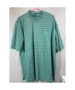 Oxford Golf Polo Mens Mock Green Short Sleeve Golf Outdoor Dominican Rep... - $465.54 MXN