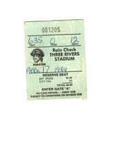 Apr 17 1984 Philadelphia Phillies @ Pittsburgh Pirates Ticket Mike Schmidt HR - £31.55 GBP