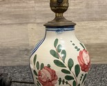 Italian Art Pottery Colorful Glaze Lamp Signed &quot;ITALY&quot; ~ Vintage MCM! - $125.77
