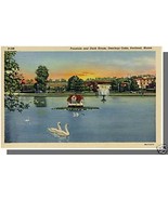 PORTLAND, MAINE/ME POSTCARD, Deerings Oaks Fountain - $5.42 CAD