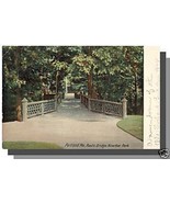 Early PORTLAND, MAINE/ME POSTCARD, Riverton Park/Bridge - $5.47 CAD