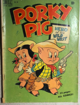 PORKY PIG Hero of the Wild West (1949) Dell Four Color Comics #260 VG/VG+ - £10.86 GBP