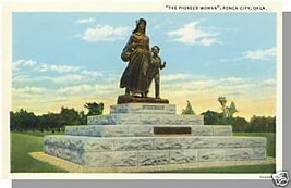 Nice PONCA CITY, OKLAHOMA/OK POSTCARD, Pioneer Woman - £2.74 GBP