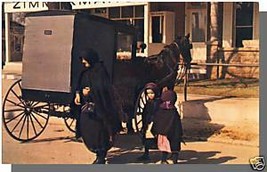 PENNSYLVANIA DUTCH COUNTRY, PA POSTCARD, Amish Family - £2.74 GBP