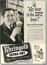 1940 RHEINGOLD BEER AD, Ringling/Barnum Bailey Circus - $8.00