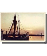 Nice CAPE COD, MASS/MA POSTCARD, Fishing Fleet At Dusk - $5.42 CAD