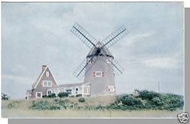 Quaint BREWSTER, MASS/MA POSTCARD, Windmill, Cape Cod - $4.50