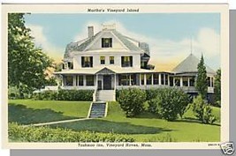 MARTHA&#39;S VINEYARD, MASS/MA POSTCARD ,Tashmoo Inn, Cape - $4.00