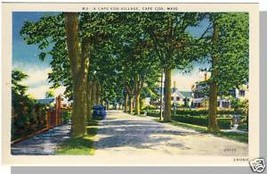 Striking CAPE COD, MASS/MA POSTCARD, Village, 1940&#39;s? - £3.52 GBP