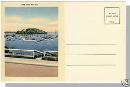 Unusual Divided CAPE COD, MASS/MA POSTCARD, Yachts - £3.52 GBP