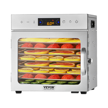 VEVOR Food Dehydrator Machine, 8 Stainless Steel Trays, 400W Electric Dr... - $98.90