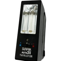 sunpak auto 311 thyristor strobe flash, hot shoe with built-in cord - $19.85