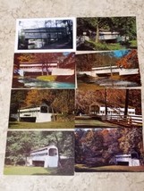 Vintage Lot Of 8 Knox Covered Bridge Postcards Valley Forge Pennsylvania - £7.90 GBP