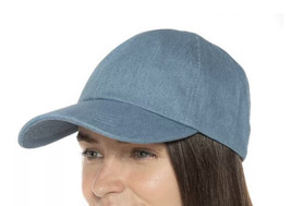 Macy’s Jenni Denim Blue Jean Washed Baseball Hat Dad Cap One Size NEW - £9.30 GBP