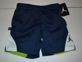 Air Jordan Boys Shorts Size 4 NWT Dri-Fit Blue &amp; Green  - $14.99