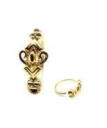 Indian Vertical Style 14K Real Solid Gold Women Nose Hoop Ring - $56.53