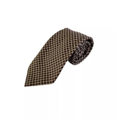 Primary image for Canali Men's Silk Jacquard Necktie Brown Patterned
