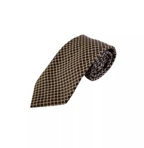 Canali Men&#39;s Silk Jacquard Necktie Brown Patterned - £39.11 GBP