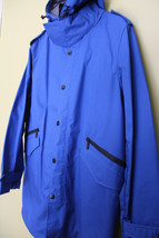 NWT Michael Kors Designer Men&#39;s Royal Blue Long Parka Hooded Jacket Coat L $395 - £147.76 GBP