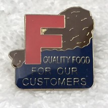 KFC Crew Award Pin Quality Food For Customers Gold Tone Enamel Chicken Leg - £9.68 GBP