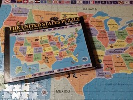 The United States Jigsaw Puzzle Broader View 500pc 2010 Complete Flags L... - $18.50