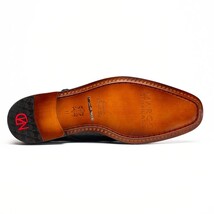 Genuine ostrich leg leather upper Shoes Napoli Black image 5