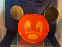 Disney VTG General Foam Halloween Trick or Treat Pail Bucket Mickey Mouse USA - £18.39 GBP