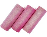 3 Tulle Rolls Pink Tulle Fabric Roll With Glitter For Wedding Dcor 6&quot;X 1... - $22.79