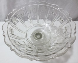 US Glass States Series Wyoming Compote Candy Dish Owl &amp; Feather 1897-1903 - £39.31 GBP