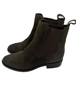 Thursday Boot Company Duchess Ankle Boots Size 7.5 Dark Olive Suede  - $161.77 CAD
