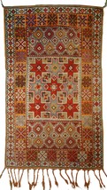 Hand made antique Moroccan Berber rug 3.2&#39; x 5.5&#39; ( 99cm x 168cm) 1900s - 1C292 - £1,305.25 GBP