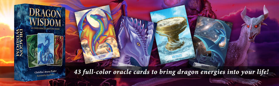 Dragons Wisdom Oracle Cards and Guidebook Anja Kostka - $18.81