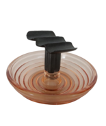 Vintage Pink Glass Ashtray 3.5 Round Raised Rests Ash Tray  Mid Century ... - $524.45 MXN