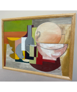 Vinatage abstract wall art framed vintage acyrlic Painted by Byrd  (1953) - $515.07 CAD