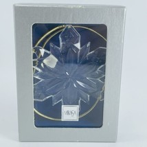 Vintage Mikasa Joyous Collection Crystal Snowflake Christmas Ornament 3.5x3&quot; - £15.62 GBP