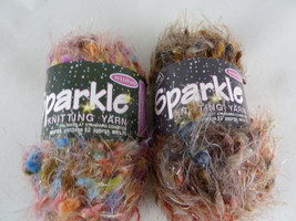 Sullivans Sparkle Yarn 50g skeins 2 different colors Alexandrite + Cats Eye - £7.96 GBP