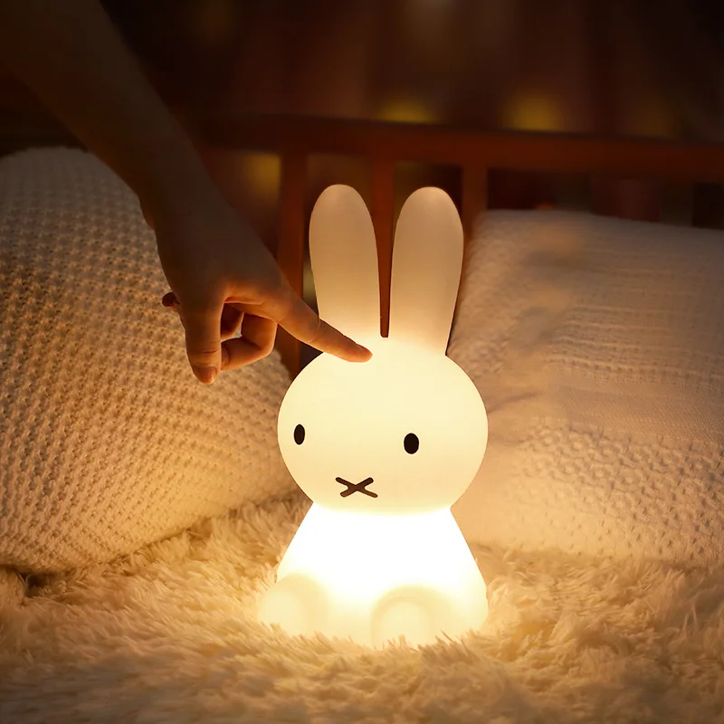 Cute 3D Night Light Kawaii Anime Cartoon Bunny Eye Protection Rechargeable Desk - £30.25 GBP+