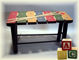 Vintage Country Wooden Nostalgic Toy Xylophone Stool - £7.97 GBP