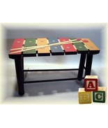 Vintage Country Wooden Nostalgic Toy Xylophone Stool - $9.95