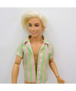 Ken Doll Nude Articulated Blonde Hair Mattel 2022 Barbie Movie Shirt - $315.91 MXN