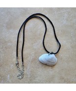Natural Ponderous Ark Seashell Pendant Necklace Handmade Jewelry Light Gray - £8.51 GBP
