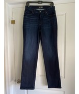 Lee Relaxed Fit Straight Leg Jeans Mid Rise 10 Long Dark Blue - £15.98 GBP