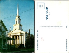 New York(NY) Ellenville Reformed Church Large Steeple Columns Vintage Postcard - £7.50 GBP