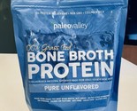 Paleovalley 100% Grass Fed Beef Bone Broth Protein-Pure Unflavored Exp 0... - £36.39 GBP